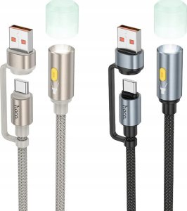 Kabel USB Hoco USB-A - USB-C 0.3 m Złoty 4