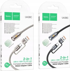 Kabel USB Hoco USB-A - USB-C 0.3 m Złoty 6