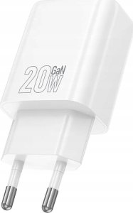 HOCO ładowarka sieciowa USB A + Typ C PD QC3.0 3A 20W N61 biała 2