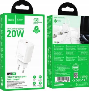 HOCO ładowarka sieciowa Typ C PD QC 20W N60 biała 4