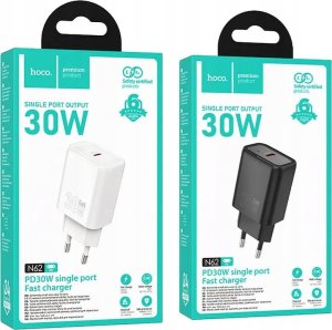 Ładowarka Hoco ładowarka sieciowa Typ C PD QC 30W N62 biała 6