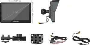 Carpuride W502PRO motocykl CarPlay Android Auto Bluetooth wodoszczelna GPS 3