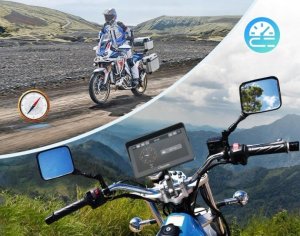 Carpuride W702B Pro motocyklowy ekran Carplay BMW bezprzewodowy 7" nowy 2