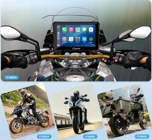 Carpuride W702B Pro motocyklowy ekran Carplay BMW bezprzewodowy 7" nowy 6