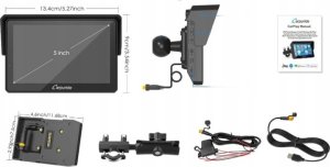 Carpuride W502PRO B do motocykli BMW CarPlay Android Auto wodoszczelna GPS 2