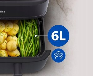 Frytkownica beztłuszczowa Philips Ovi Ultra Dual Basket NA550/00 2