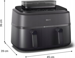 Frytkownica beztłuszczowa Philips Ovi Ultra Dual Basket NA550/00 5