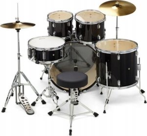 Zestaw Millenium Focus 22 Drum Komplet Perkusyjny dla Początkujących Czarny 2