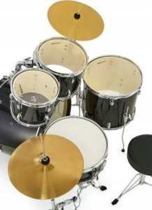 Zestaw Millenium Focus 22 Drum Komplet Perkusyjny dla Początkujących Czarny 3