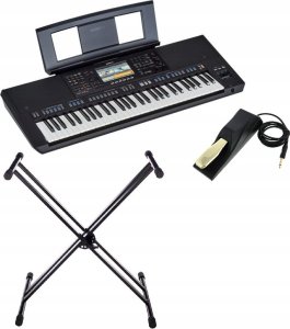 ZESTAW Keyboard Yamaha PSR-SX720 ze Stojakiem i Pedałem Podtrzymującym 2024 1