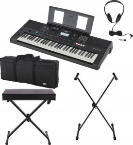 ZESTAW Yamaha PSR-E473 Keyboard z Nowoczesnymi Funkcjami i Akcesoriami Nowy 1