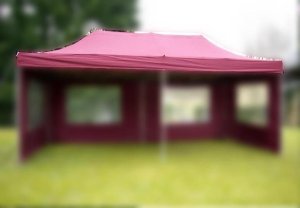 Dach namiotu ogrodowego PROFI 3 x 6 m, bordowy 1