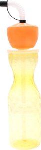 BIDON BUTELKA SPORTOWA ZE SŁOMKĄ - ŻÓŁTY 2