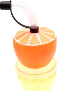 BIDON BUTELKA SPORTOWA ZE SŁOMKĄ - ŻÓŁTY 3