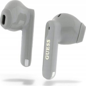 Słuchawki Guess słuchawki Bluetooth GUTWSC2MCDSE TWS + stacja dokująca taupe Elongated Metalic Printed Logo 6