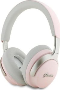 Guess słuchawki nauszne Bluetooth         ANC/ENC GUBHC22PSBCSMP różowy/pink DB Metal Script Logo 1
