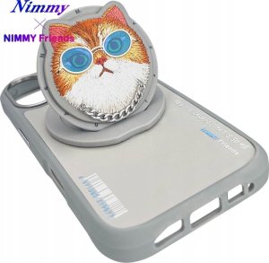 Etui Nimmy Glasses Cool Cat do iPhone 16  szary 14