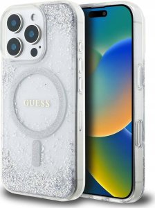 Guess GUHMP16XRGRGES iPhone 16 Pro Max    6.9" srebrny/silver hardcase Resin Gradient Glitter MagSafe 1