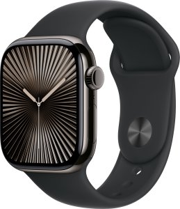 Smartwatch Apple Watch 10 GPS + Cellular 42mm Slate Titanium S/M Czarny (MWXG3QF/A) 1