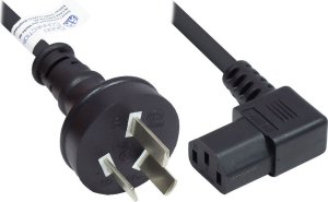Alcasa P8031-S018 kabel zasilające Czarny 1,8 m Wtyczka zasilająca typu I C13 panel 1
