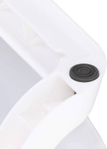 Wanienka dla dzieci silikonowa składana 40 L dla niemowląt turystyczna niebiesko-biała UNIWERSALNY 13