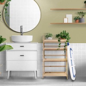 Wanienka dla dzieci silikonowa składana 40 L dla niemowląt turystyczna niebiesko-biała UNIWERSALNY 4