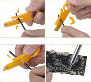 Lutownica Precyzyjna Zestaw Lutowniczy Kolbowa do Elektorniki Techrebal 60W 7