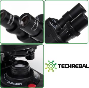 Mikroskop Techrebal Mikroskop Optyczny Biologiczny BioVision* Pro 1000x Trinokularowy 13