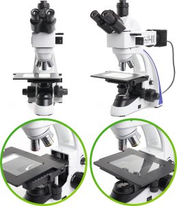 Profesjonalny Mikroskop Metalurgiczny Trinokularowy Techrebal MT1 LED 500x 8