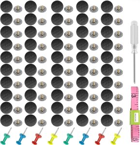 Samochodowy zestaw do naprawy podsufitki Heckermann A088 Czarny 8