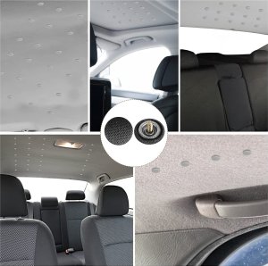 Samochodowy zestaw do naprawy podsufitki Heckermann A088 Czarny 9