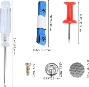Samochodowy zestaw do naprawy podsufitki Heckermann A088 Jasnoszary Grey-White 4