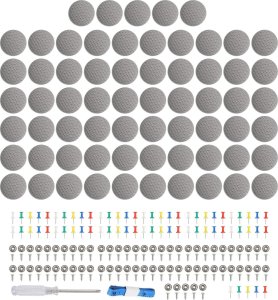 Samochodowy zestaw do naprawy podsufitki Heckermann A088 Jasnoszary Grey-White 7