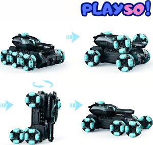 Samochód RC czołg zdalnie sterowany Heckermann HD5055 Niebieski 3