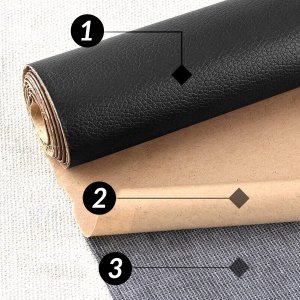 Samoprzylepna łata skórzana 200x137cm Czarna 4