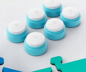 FluentPet - Connect Get Started Expansion Kit - zestaw 6 przycisków z piankowymi matami oraz naklejkami do komunikacji z psem / kotem do systemu Connect 5