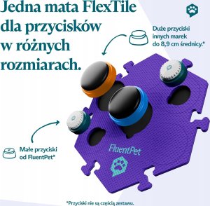Springos FluentPet - HexTile Flex - piankowa mata do przycisków - zielona 2