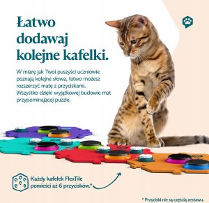 Springos FluentPet - HexTile Flex - piankowa mata do przycisków - zielona 5