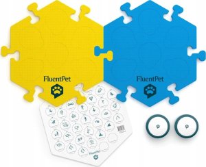 Flic Tester Kit - Zestaw 2 przycisków z piankowymi matami i naklejkami do komunikacji z psem / kotem 1