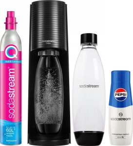 Saturator Sodastream Terra + 1 butelka + gaz + syrop Pepsi Czarny 1