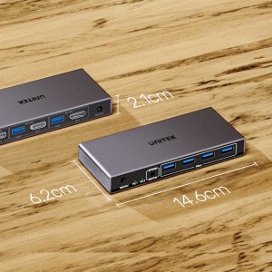 Unitek Przełącznik KVM 8K@60Hz USB 3.0 5Gbps DP 11