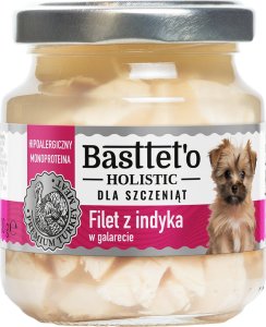 Basttet'o Holistic filet z indyka w galerecie dla szczeniąt 130g 1