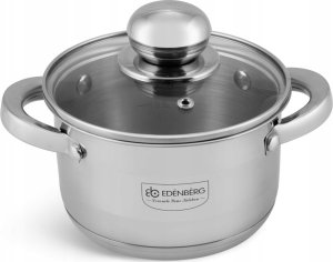 GARNEK Stalowy GRUBE 5x DNO z POKRYWKĄ 1,3L 14cm INDUKCJA Gaz 3002 1