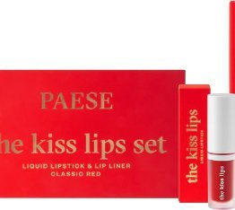 PAESE The Kiss Lips pomadka do ust 06 Classic Red 3,4ml + konturówka do ust 1