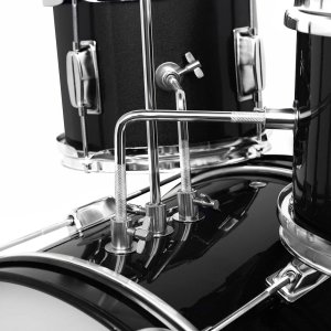 KERA PERKUSJA DLA DZIECI ZESTAW STOŁEK PAŁECZKI BĘBEN BASOWY CZARNA 7