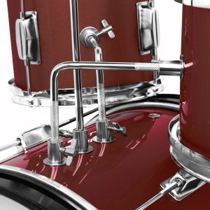 KERA PERKUSJA DLA DZIECI ZESTAW STOŁEK PAŁECZKI BĘBEN BASOWY CZEROWNA 4