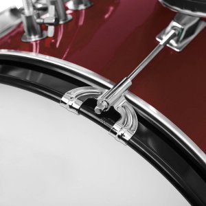 KERA PERKUSJA DLA DZIECI ZESTAW STOŁEK PAŁECZKI BĘBEN BASOWY CZEROWNA 7