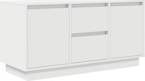 vidaXL Szafka RTV z oświetleniem LED Biała 100x41x50 cm 3