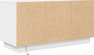 vidaXL Szafka RTV z oświetleniem LED Biała 100x41x50 cm 9