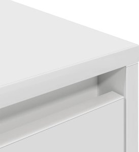 vidaXL Szafka RTV z oświetleniem LED Biała 100x41x50 cm 10